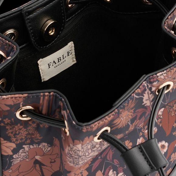 Fable Deco Black Bloom Bucket Bag - Picture 3 of 3